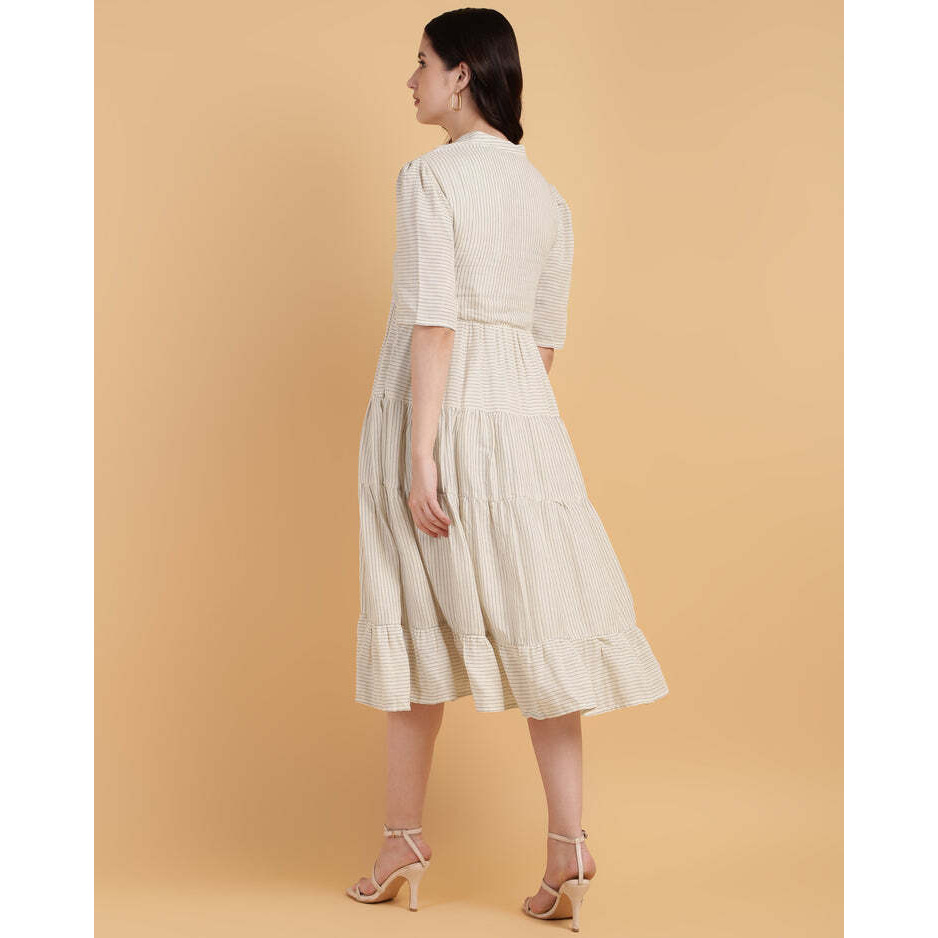 4 Tiered Lose A-Line Dress