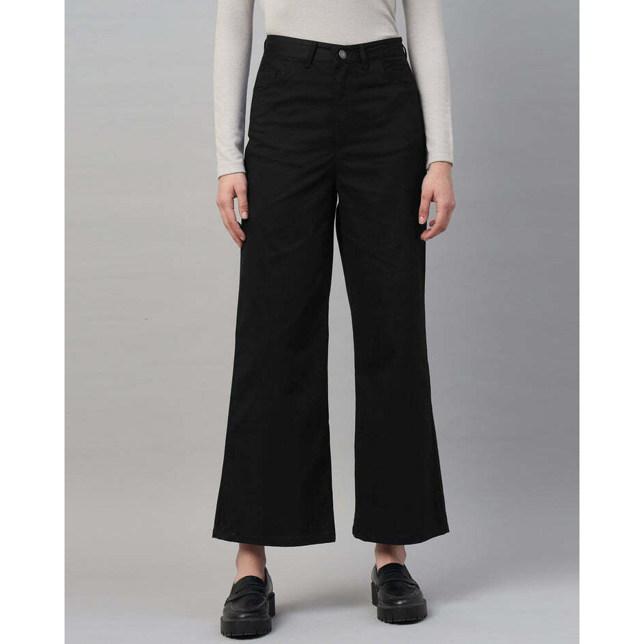 Black Staright Fit Pant