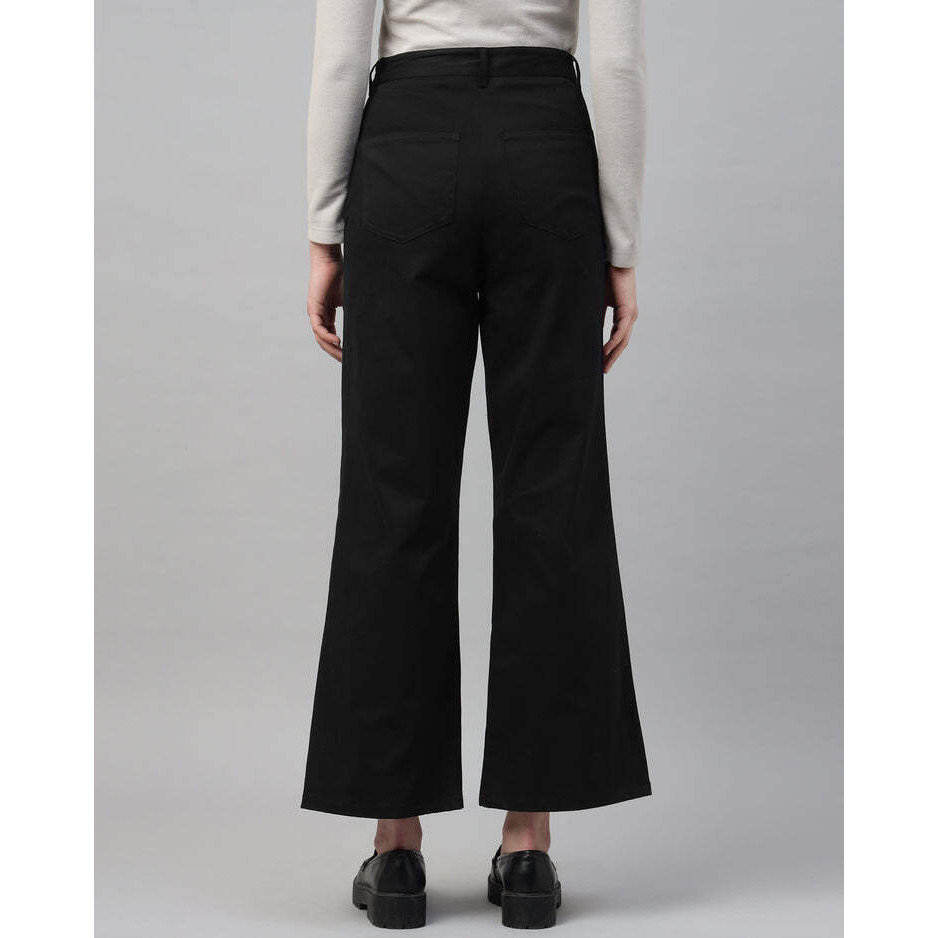 Black Staright Fit Pant