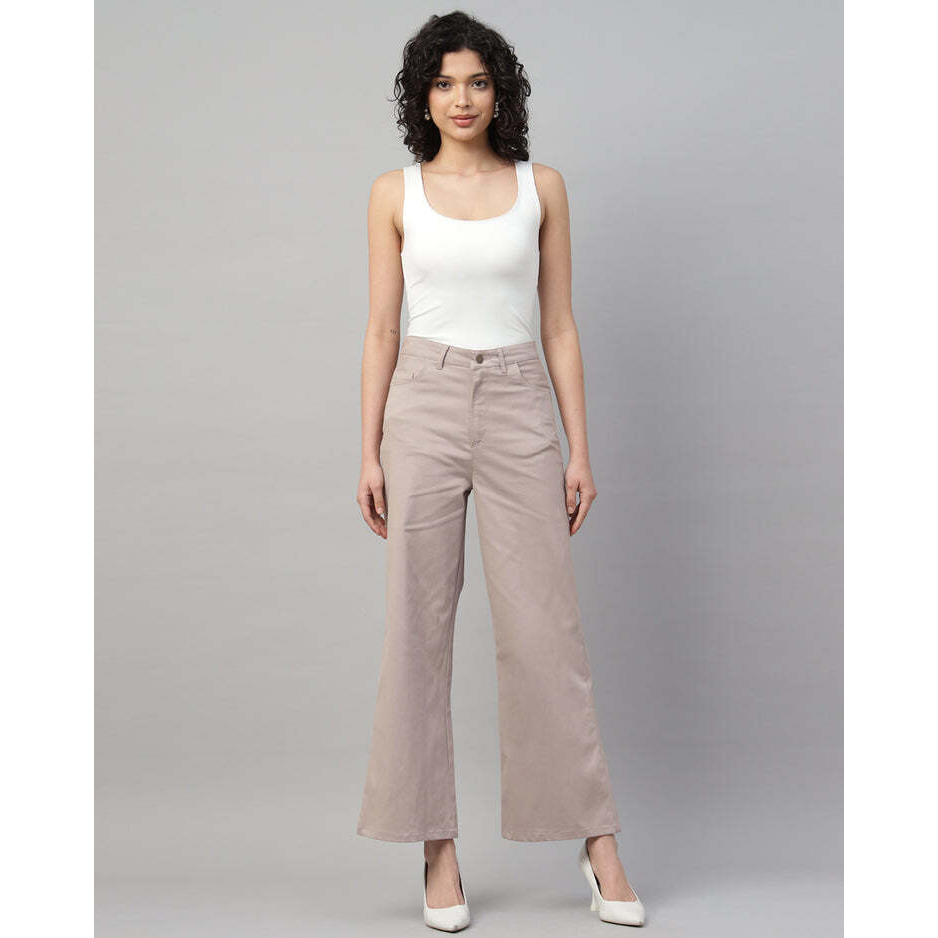 Peach Staright Fit Pant
