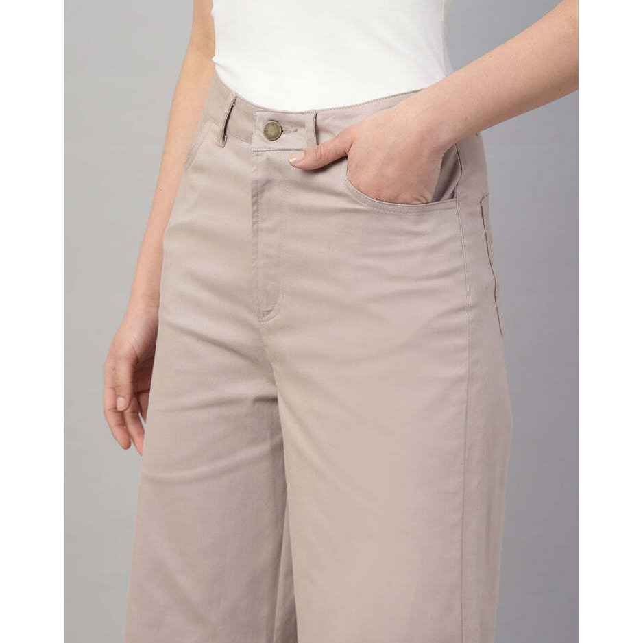 Peach Staright Fit Pant