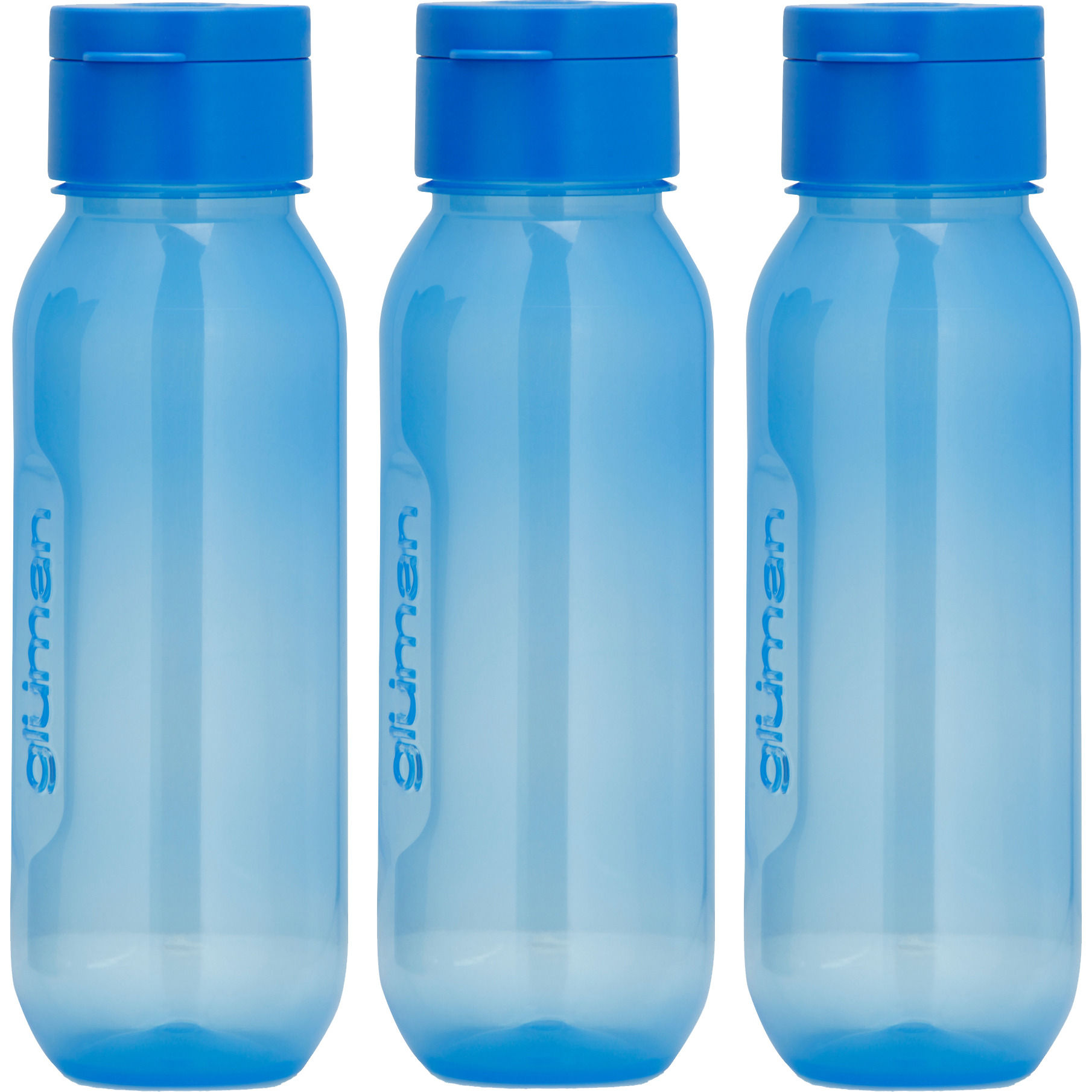 Claro Mini Blue 3-Pack 500ml Water Bottles | Leakproof, BPA-Free, Anti-Bacterial