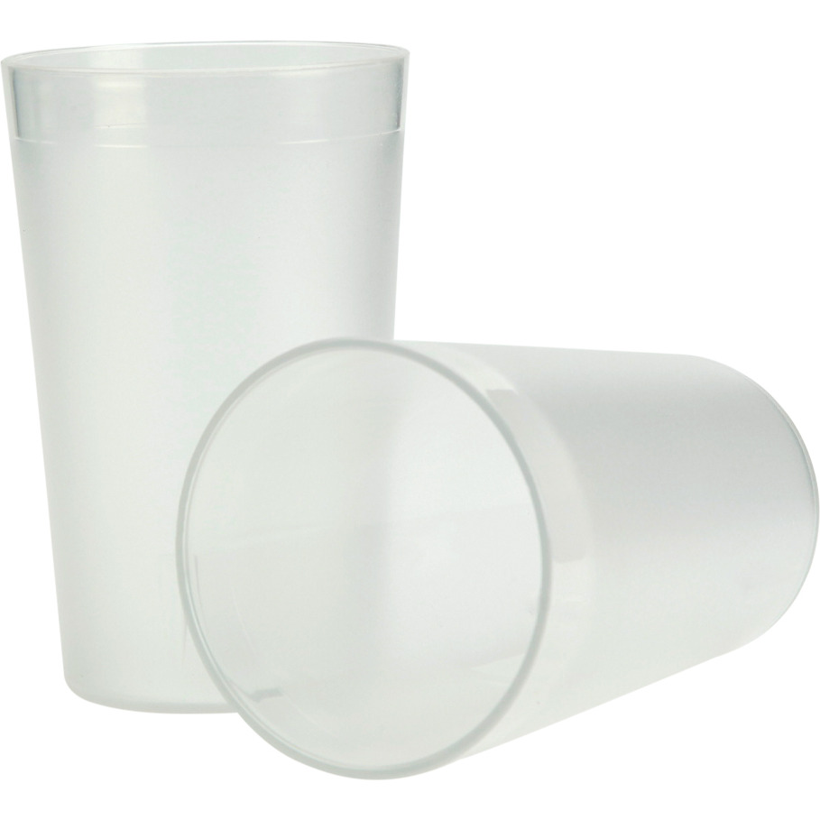 Frost Tumbler Set of 4 Multi-Use 350ml Clear Tumblers | Microwave & Dishwasher Safe