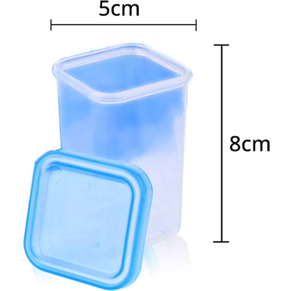 Malsala Container 100% Food Grade Plastic Set with Organizer Tray & Spoons (Blue)