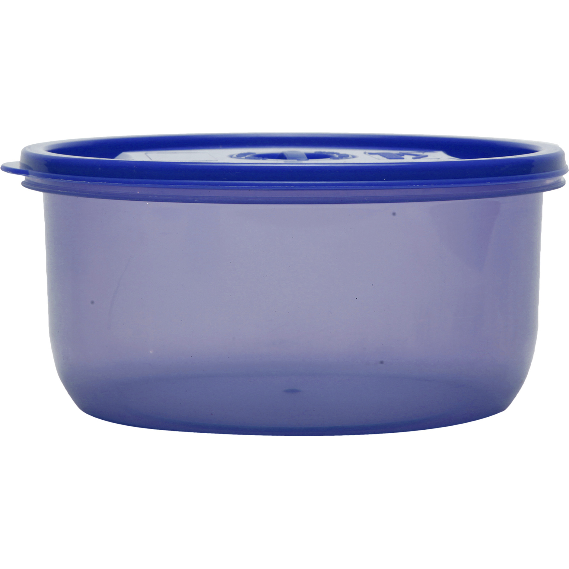 Microvent 4-Piece Food Container Set | 100% Food Grade, Steam Vented (Blue)