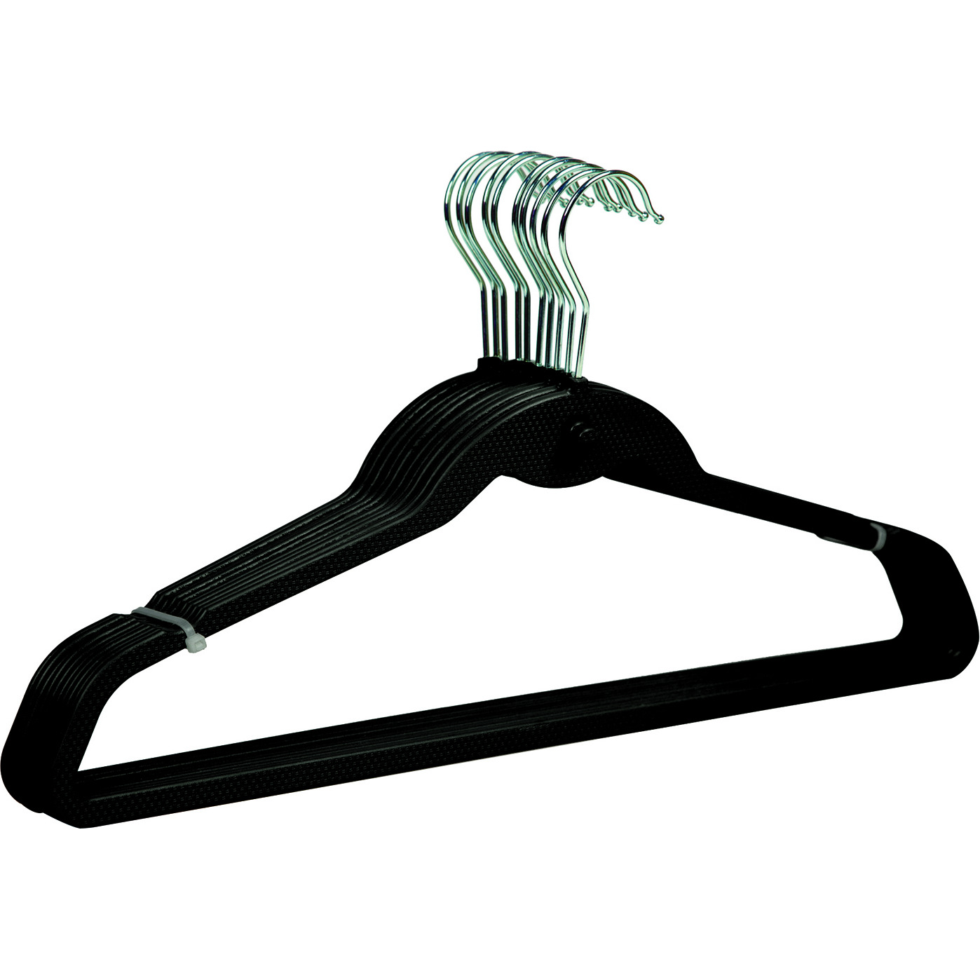 Clothes Hanger Space-Saving Organizers | Stainless Steel & Anti-Rust Hooks 10-Pack Black