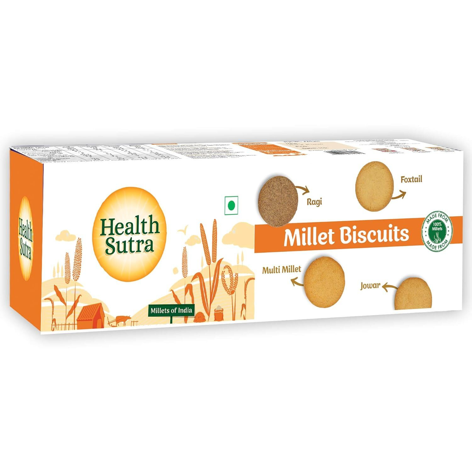 Health Sutra Assorted Multigrain Millet Biscuits, 320g