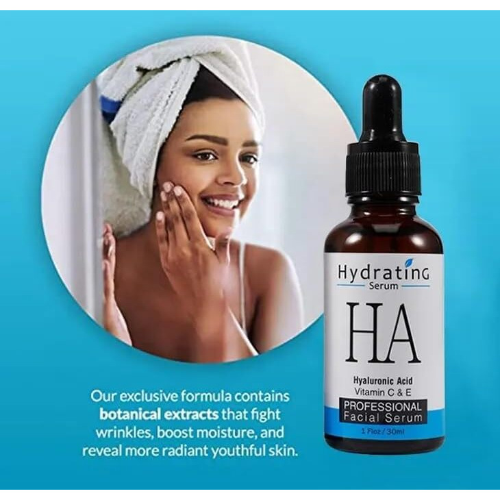 Ha Hyluronic Acid Serum ++ Vitamin C and E | 32% Hyluronic Acid | 30ml
