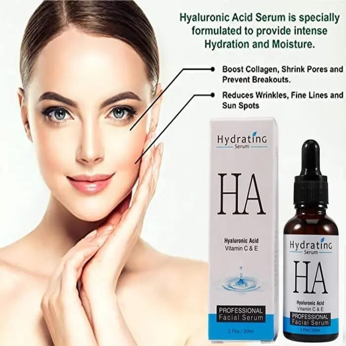 Ha Hyluronic Acid Serum ++ Vitamin C and E | 32% Hyluronic Acid | 30ml