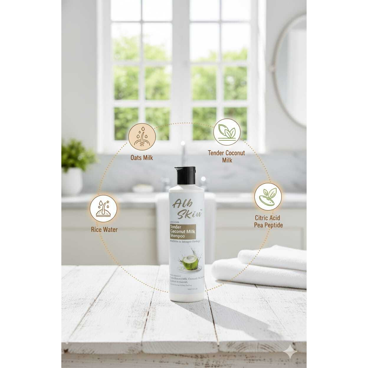 Tender Coconut Shampoo for Frizzy and Dry Hair 200ml