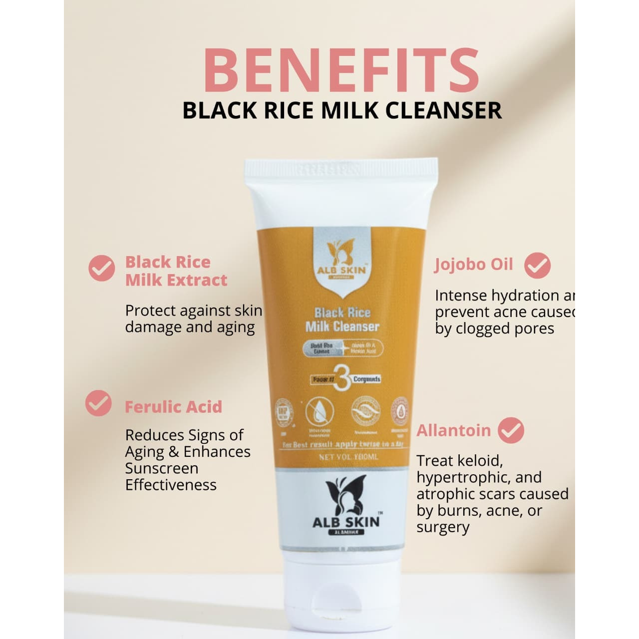 Black Rice Milk Cleanser With Ferulic Acid