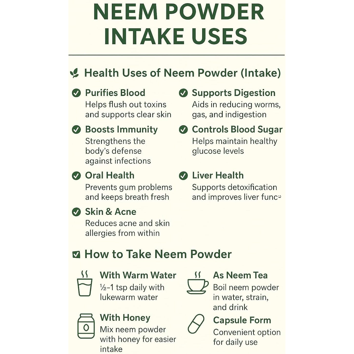 The Forest Herbs Natural Care From Nature Neem Leaves Powder 200 Grams (Sun Dried & Stemless) for Eating, Face, Skin and Hair Care Pack