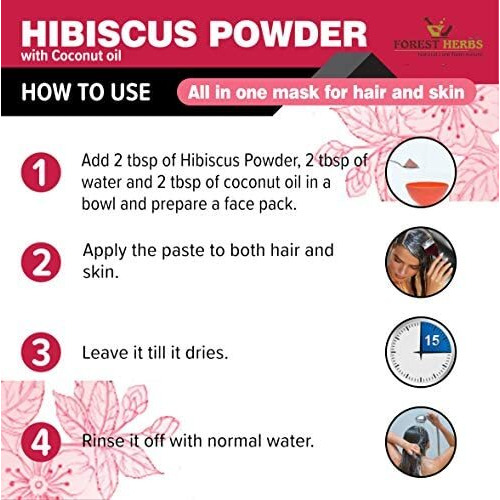 The Forest Herbs Natural Care From Nature Natural Organic Amla, Reetha, Shikakai, Bhringraj, Hibiscus Powder for All Hair Type, 100G Each, 5 Count