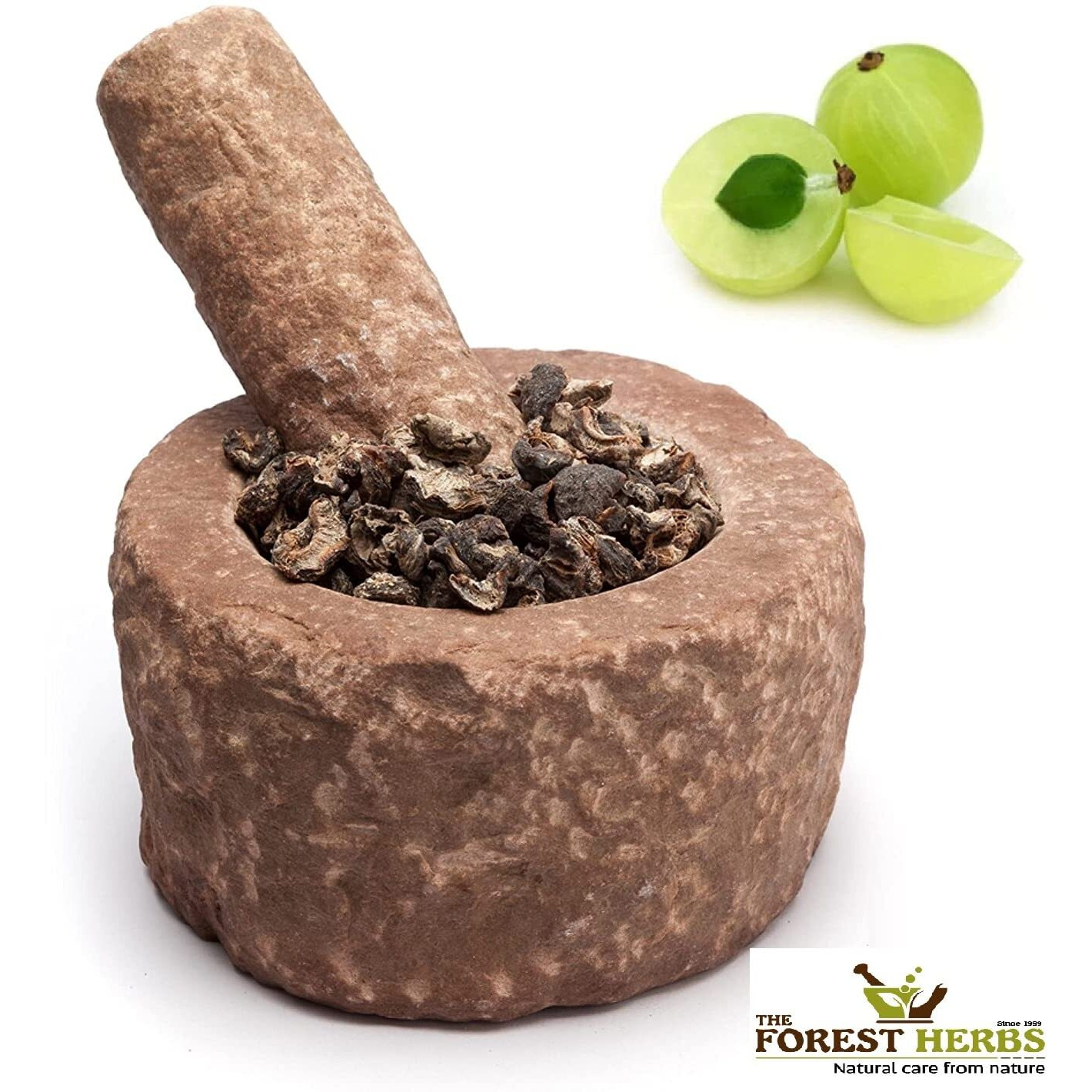 The Forest Herbs Natural Care From Nature Herbs Dry Amla Pieces For Eating - Hair growth (500 grams) (Saboot, No salt, Fruit), Sukha Awla, Aavla Sabut, Dry Gooseberry, Usirikaya dried