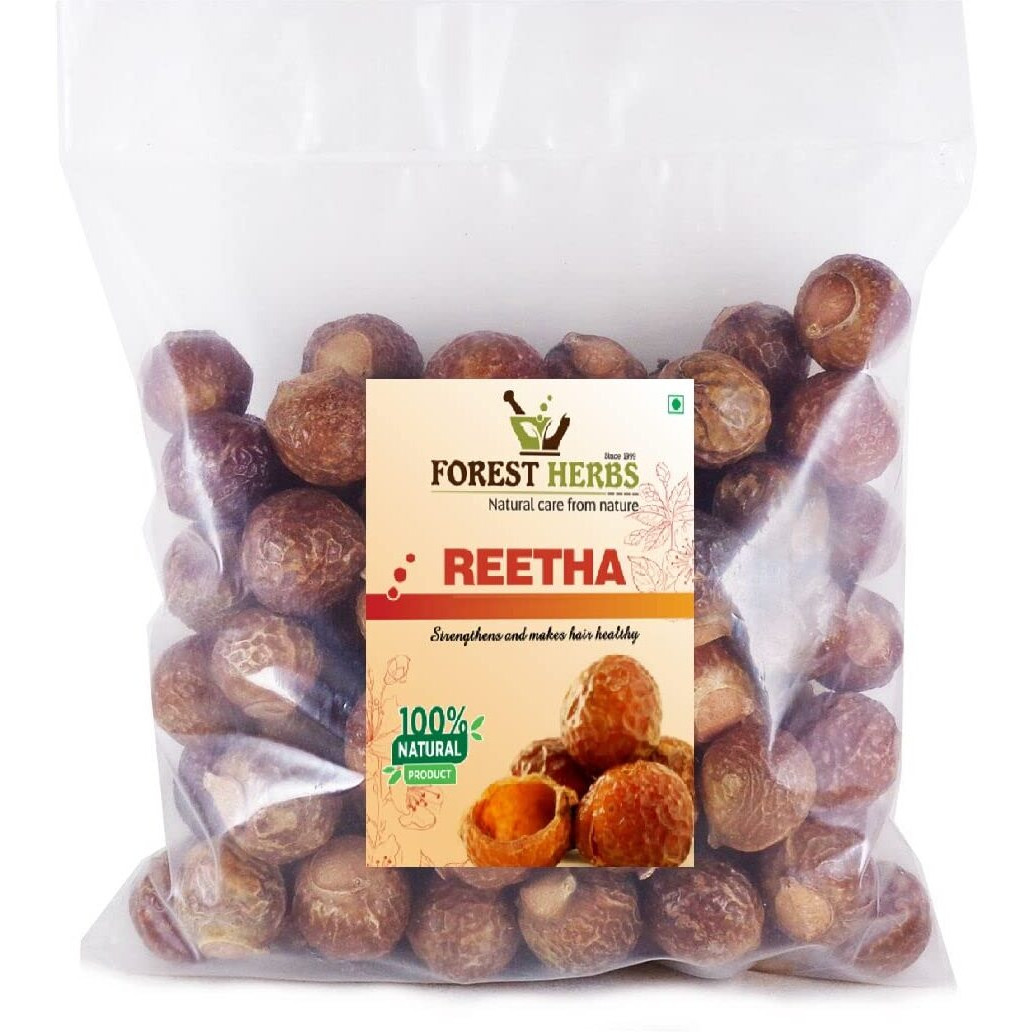 The Forest Herbs Natural Care From Nature Whole Dried Reetha, Soap Nuts, Aritha Raw Form,For All Hair Type 500G, 1 Count