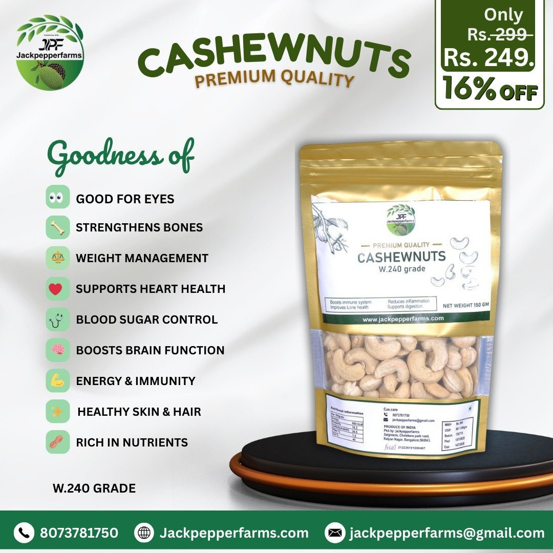 Premium Cashewnuts (W.240)