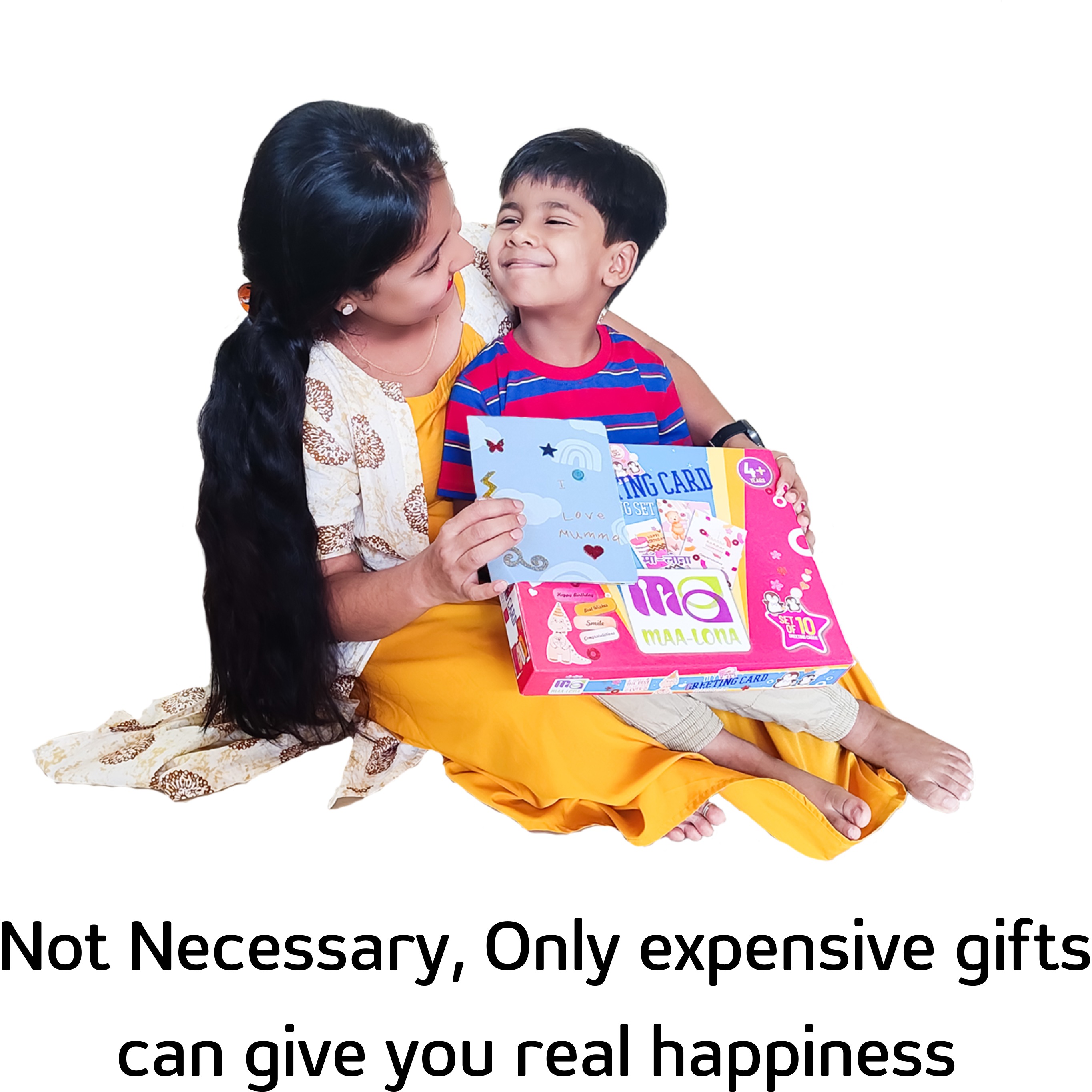 DIY Greeting Card Making kit | Make 10 Large Greeting Card | Includes Envelopes, Stickers for Indian Festival