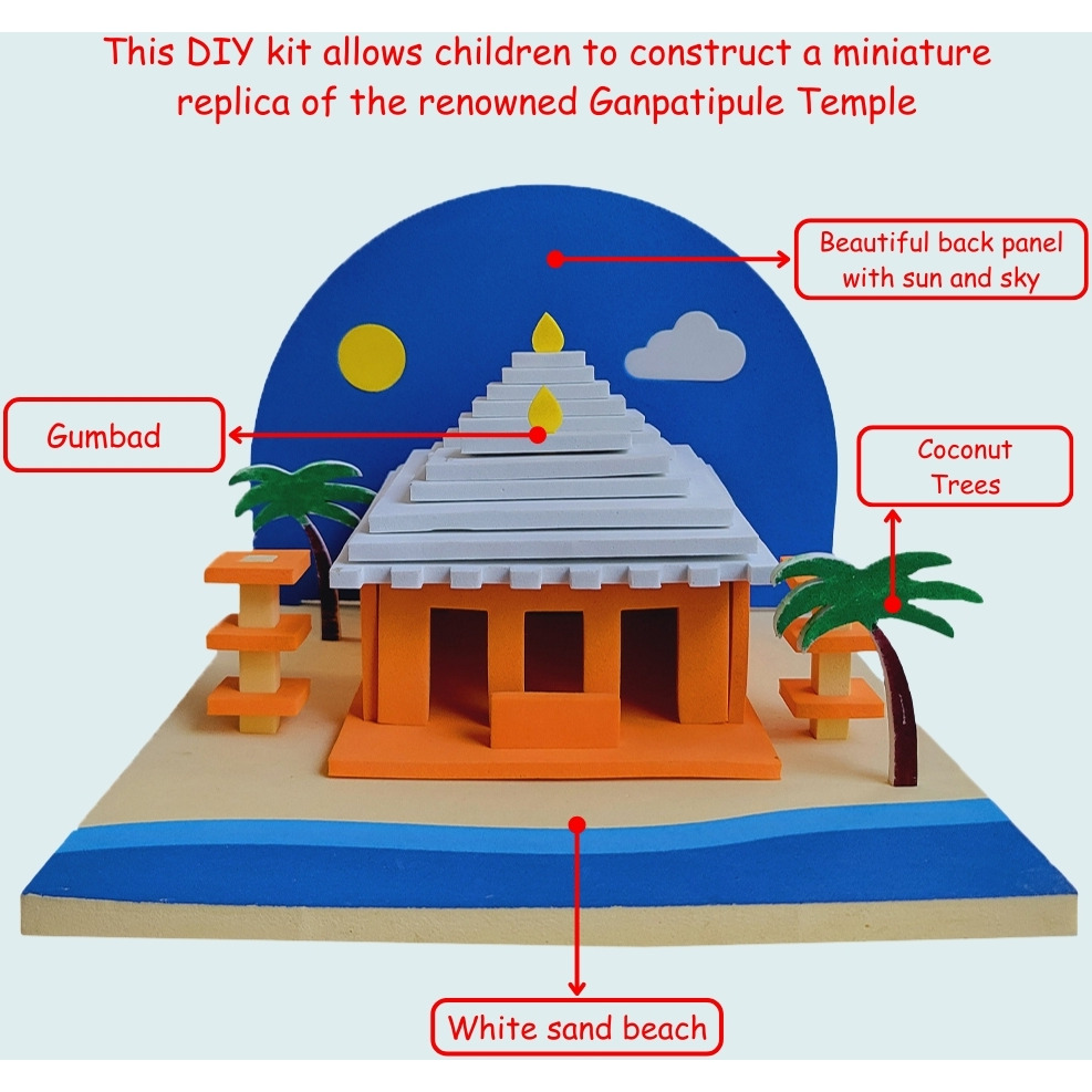 DIY Temple Making Kit | Make Ganpatipule Temple