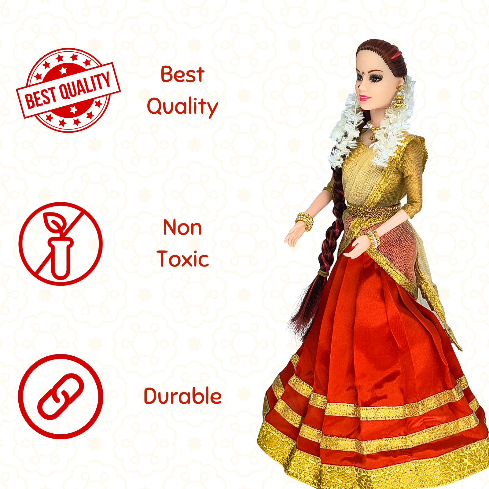 Indian Doll Kavya in Silk saree