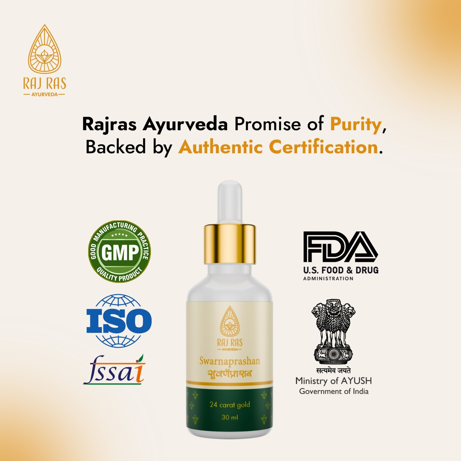 RAJRAS AYURVEDA SWARNAPRASHAN / SUVARNAPRASHAN