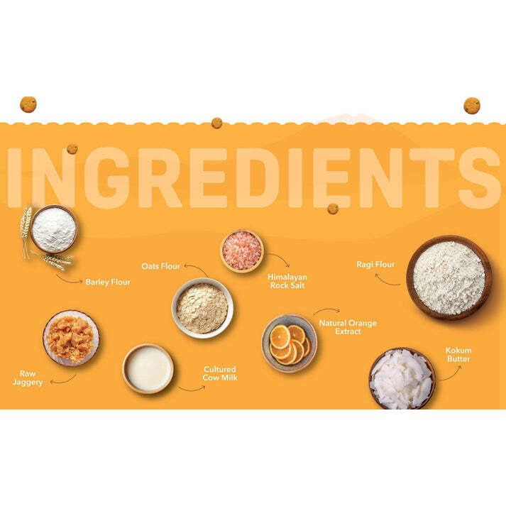 Natible Probiotic Orange Mini Cookies Combo