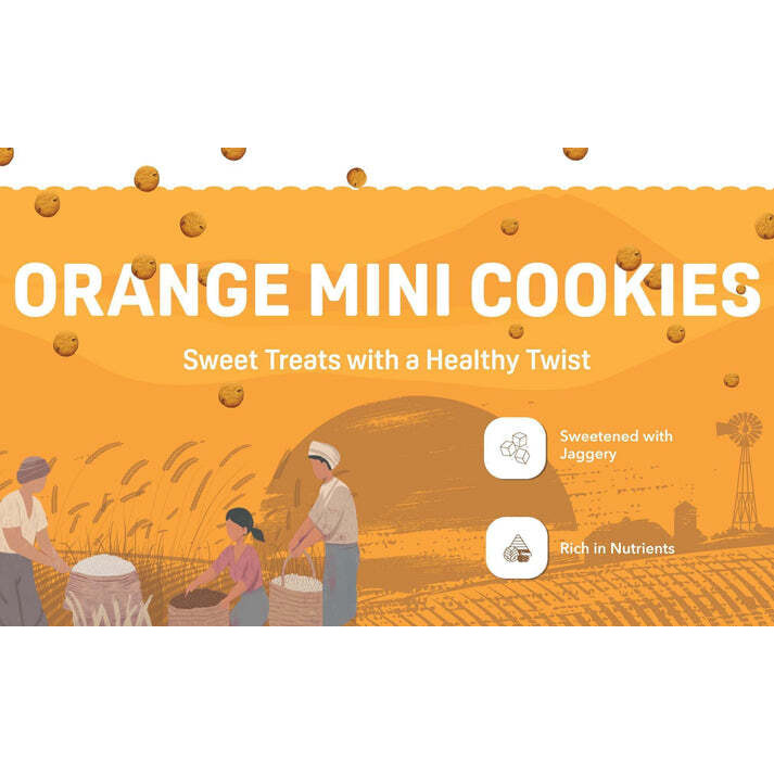 Natible Probiotic Orange Mini Cookies Combo