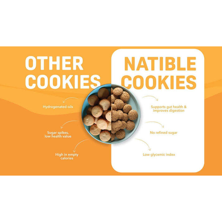 Natible Probiotic Orange Mini Cookies Combo