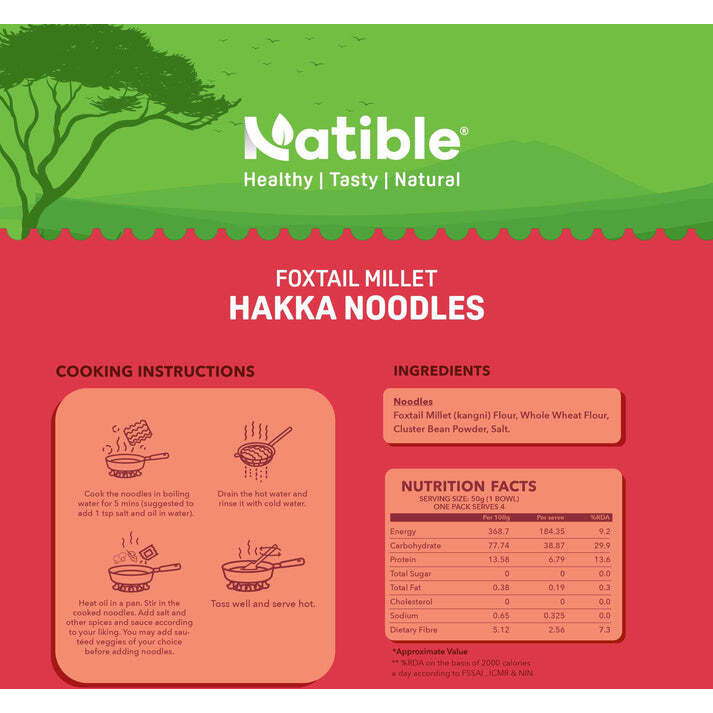Foxtail Millet Hakka Noodles Combo
