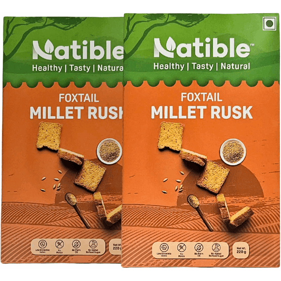 Foxtail Millet Rusk - Combo Pack of 2