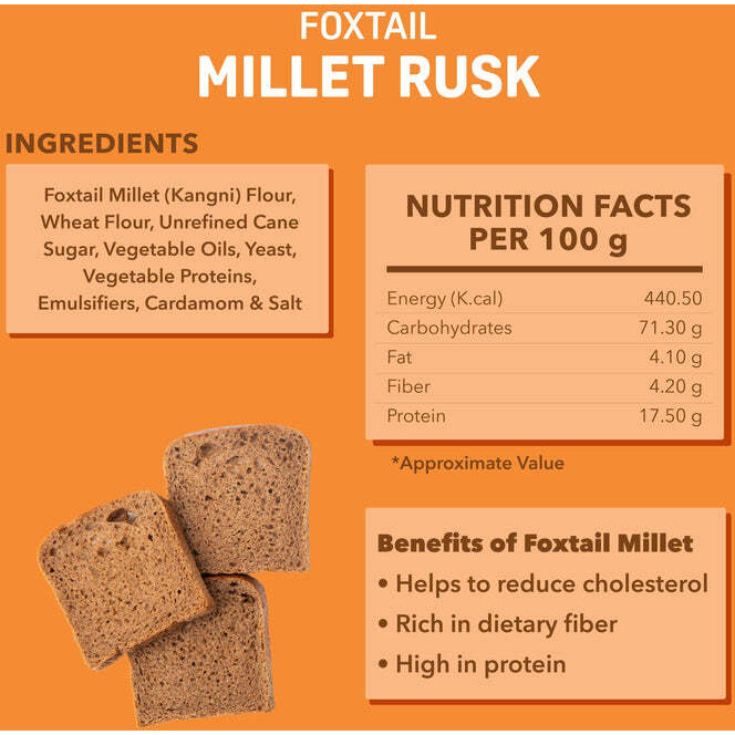 Foxtail Millet Rusk - Combo Pack of 2