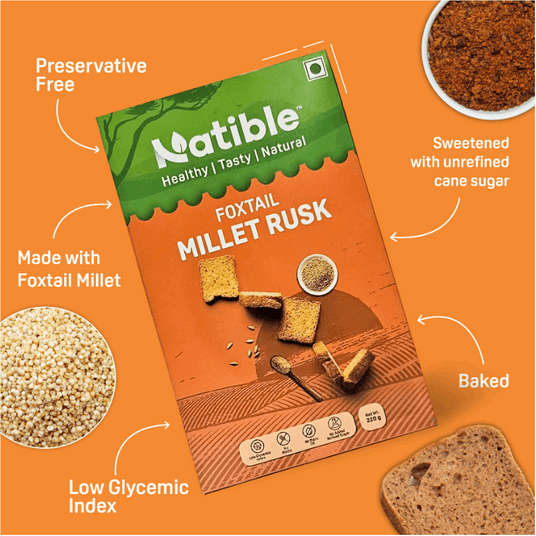 Foxtail Millet Rusk - Combo Pack of 2