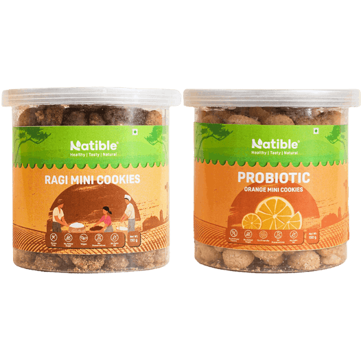 Mini Cookies Combo Pack (Ragi + Orange Flavour)