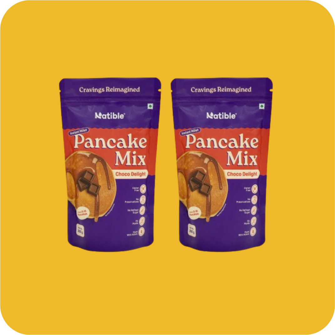 Instant Sprouted Millet Pancake Mix-Choco Delight