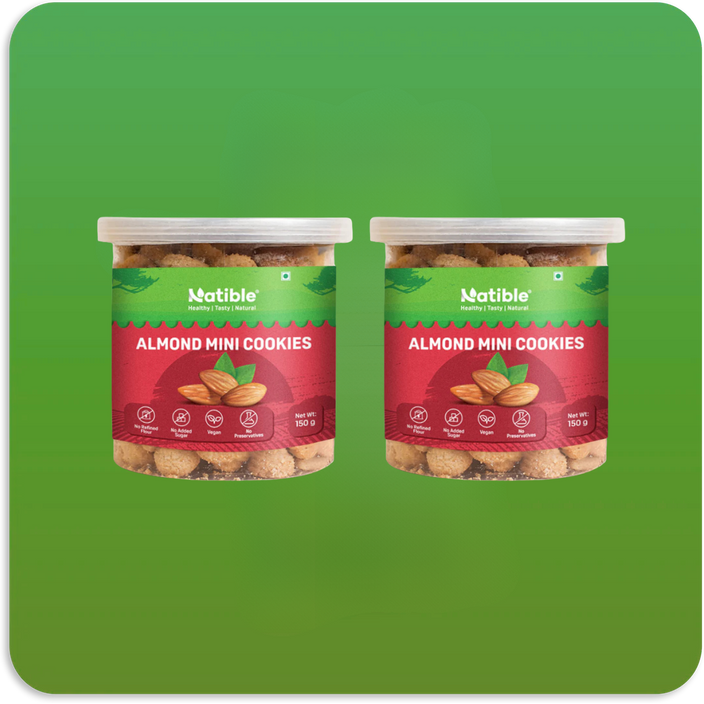 Natible Almond Mini Cookies Combo