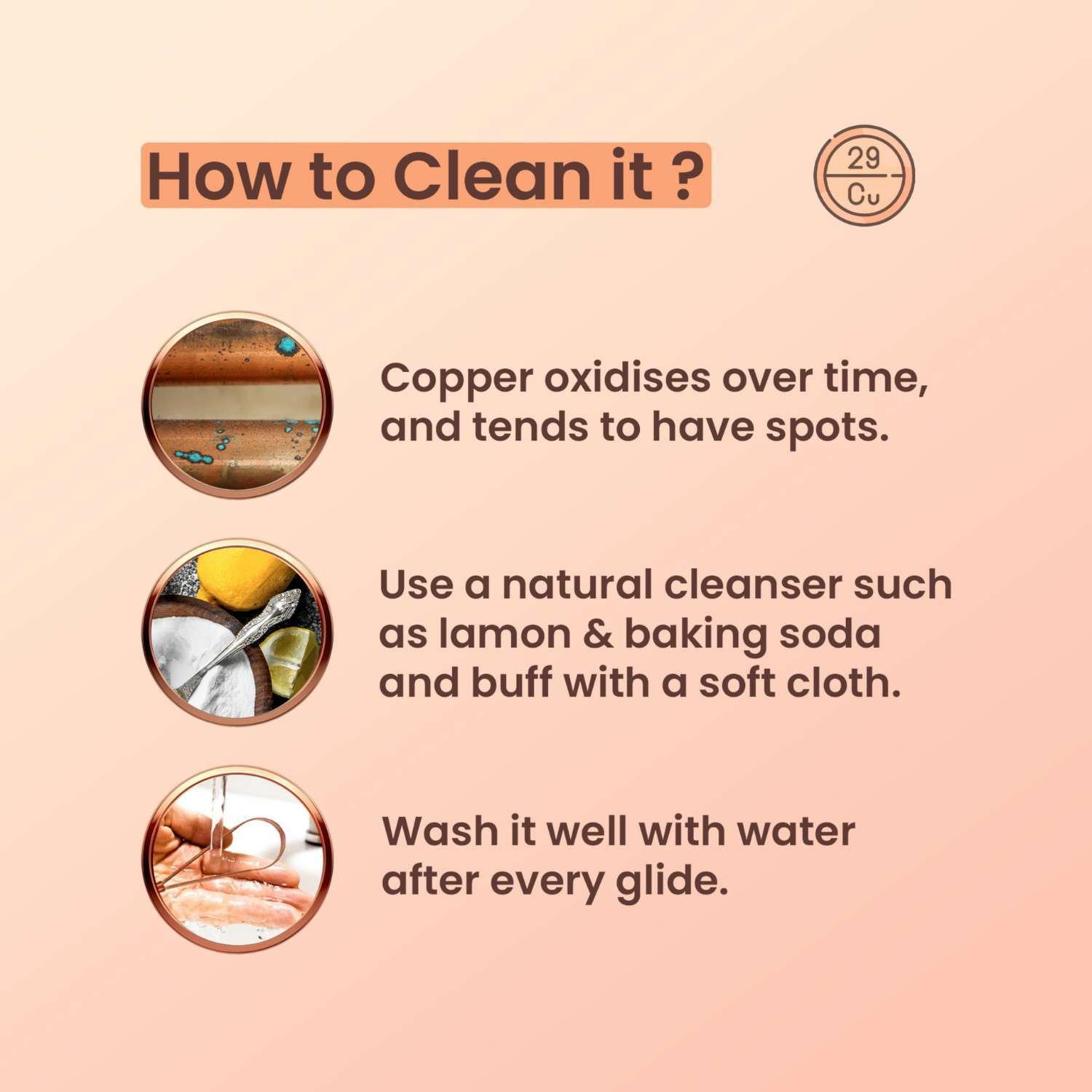 PUREXA Q Shape Copper Tongue Cleaner Pack of 2 | 100% Pure Copper Tongue Scraper with Ergonomic Handle | Fresh Breath & Daily Oral Hygiene Cleaner