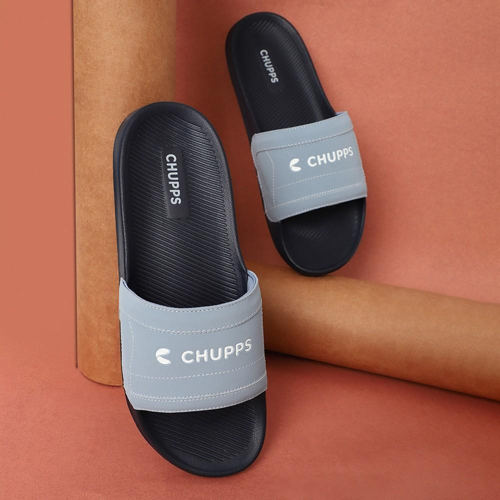 Chupps Men's Craft NAVY & GREY Flipflop & Sliders