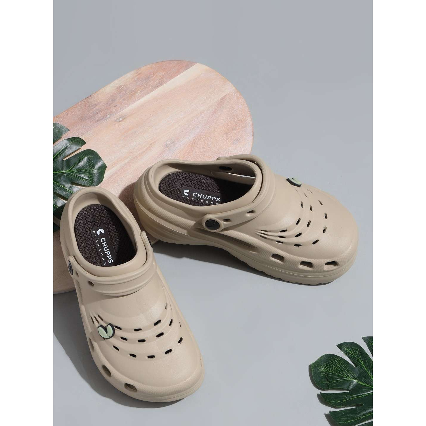 Chupps Women's Eden Beige Brown Flipflop & Sliders