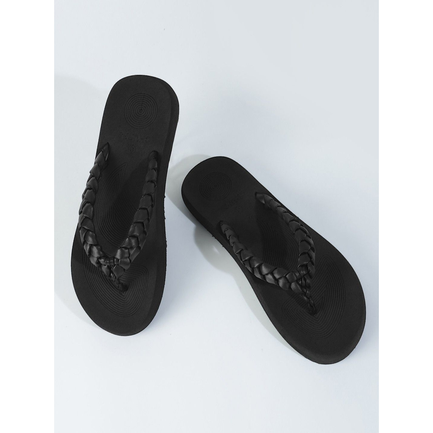 Chupps Women's Wisp Black Flipflop & Sliders
