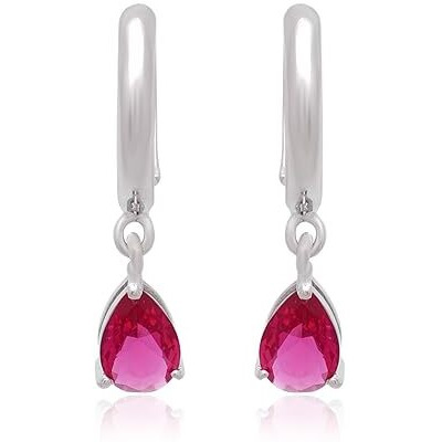 Tear Drop Earrings - Silver (Silver)