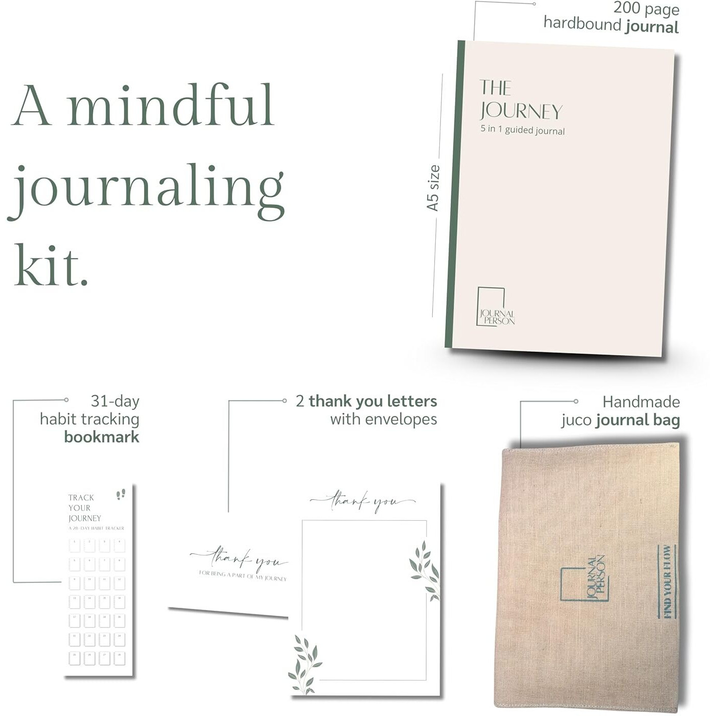THE JOURNEY | Vintage 5-in-1 Journal