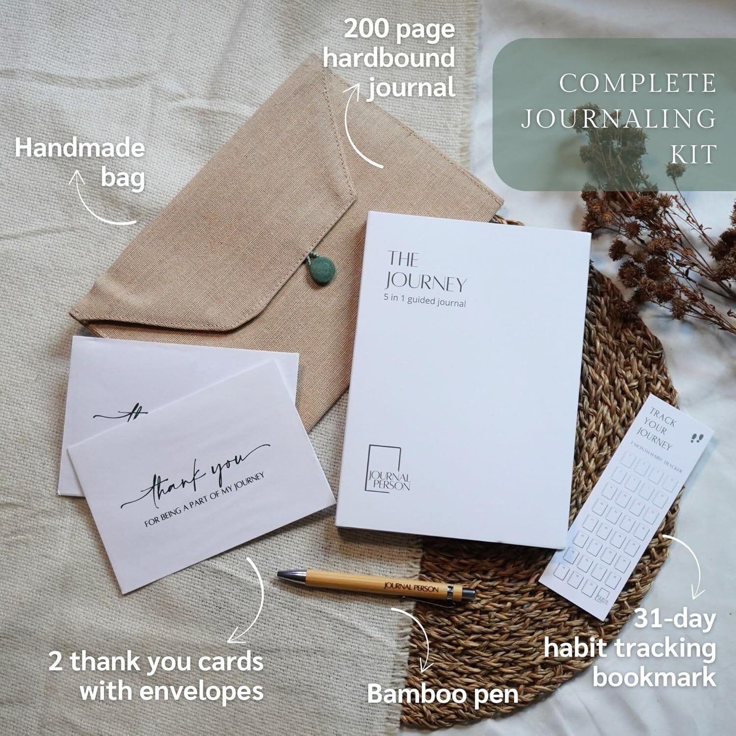 THE JOURNEY | Luxe White 5-in-1 Journal