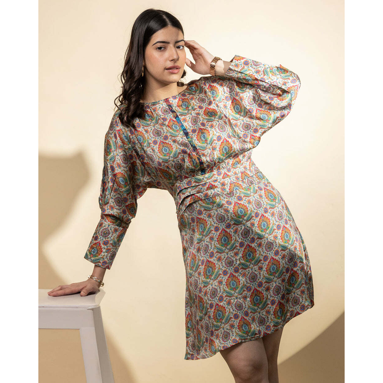 INTRICATE DRAMA DRESS XS