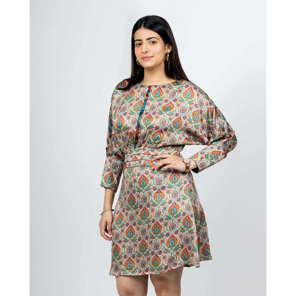 INTRICATE DRAMA DRESS XS