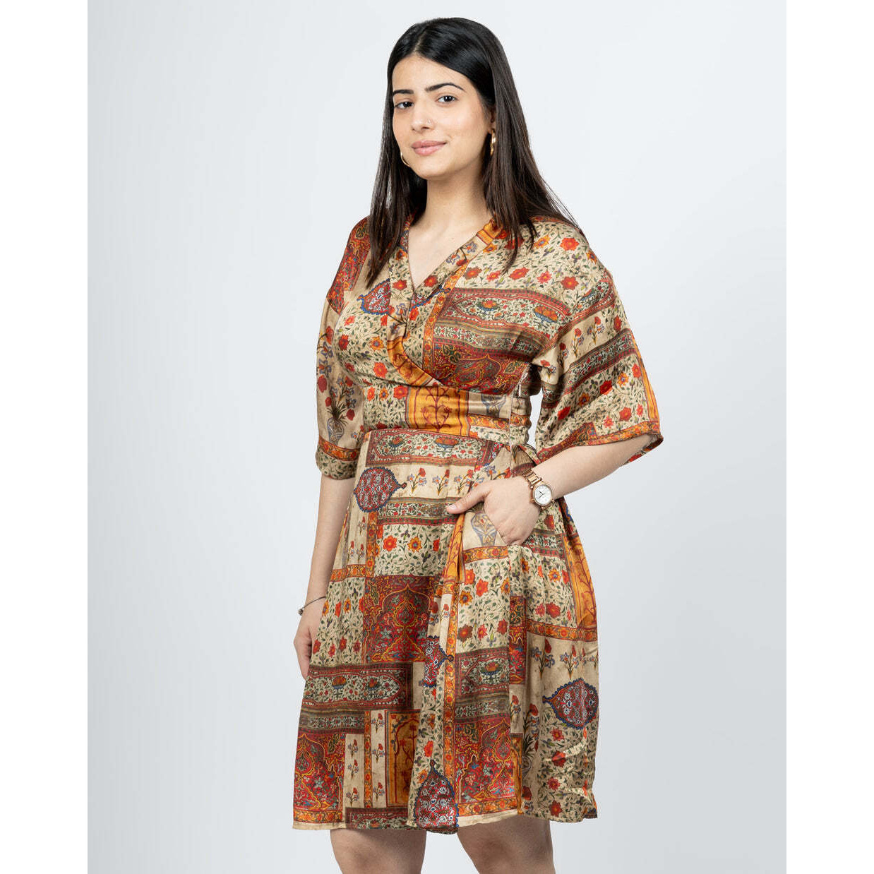 MOSAIC PRINT DRESS XL