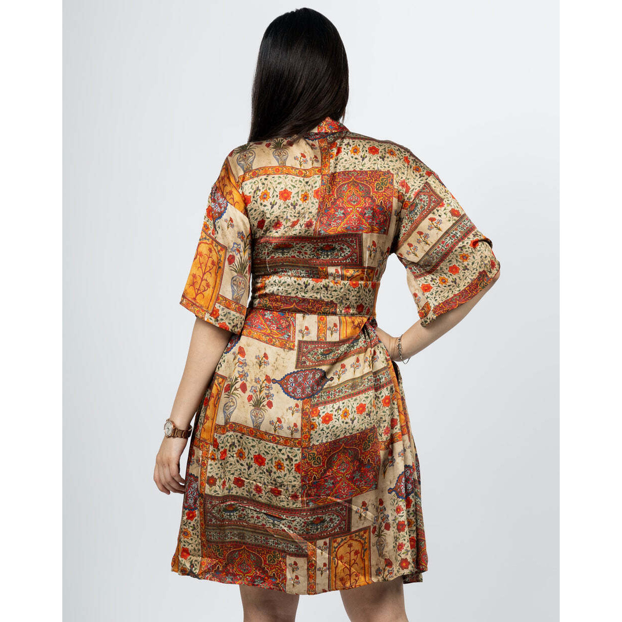 MOSAIC PRINT DRESS XL