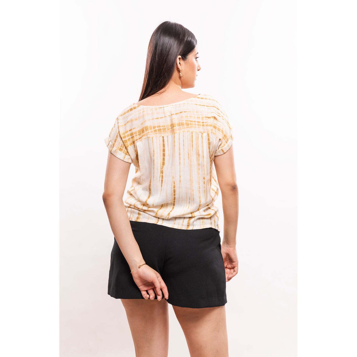 IVORY TYE N DYE TOP XS