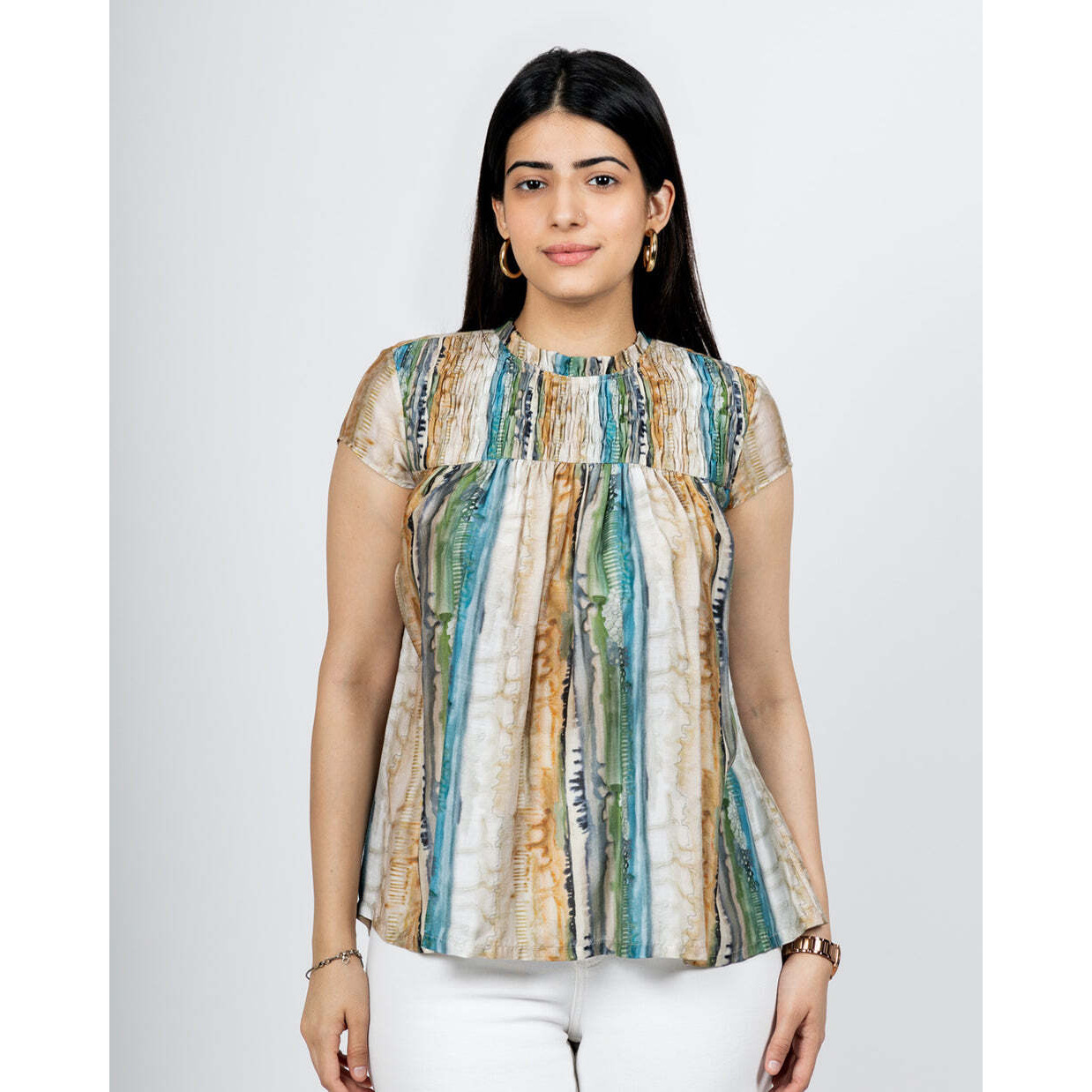 ABSTRACT TROPICAL TOP XS