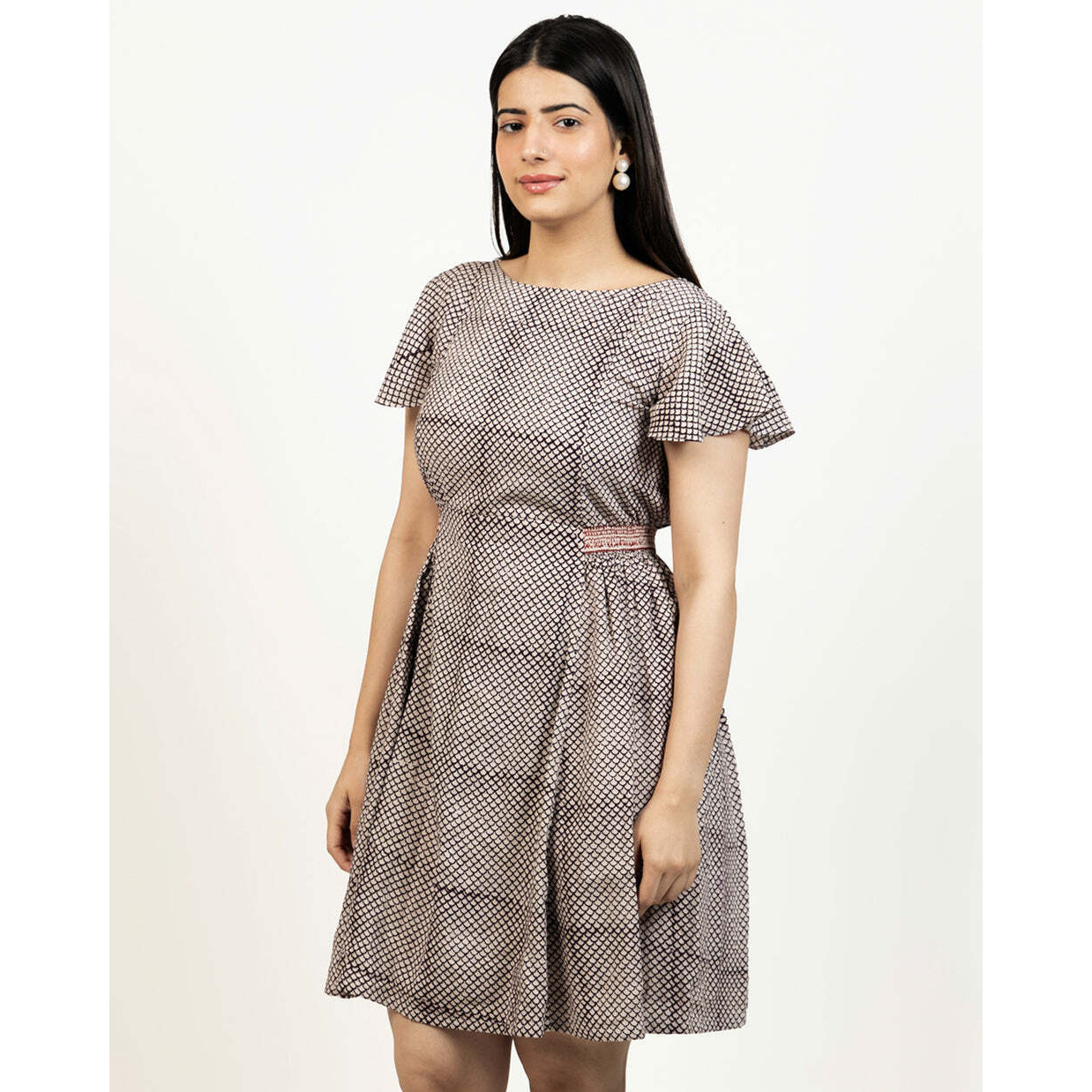 PAPRIKA FLUTTER DRESS XS
