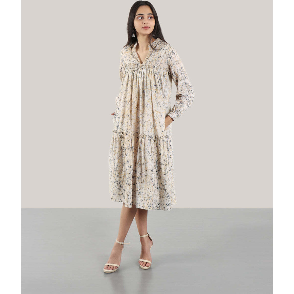 BATIK JIVE DRESS (CORN YELLOW) XS