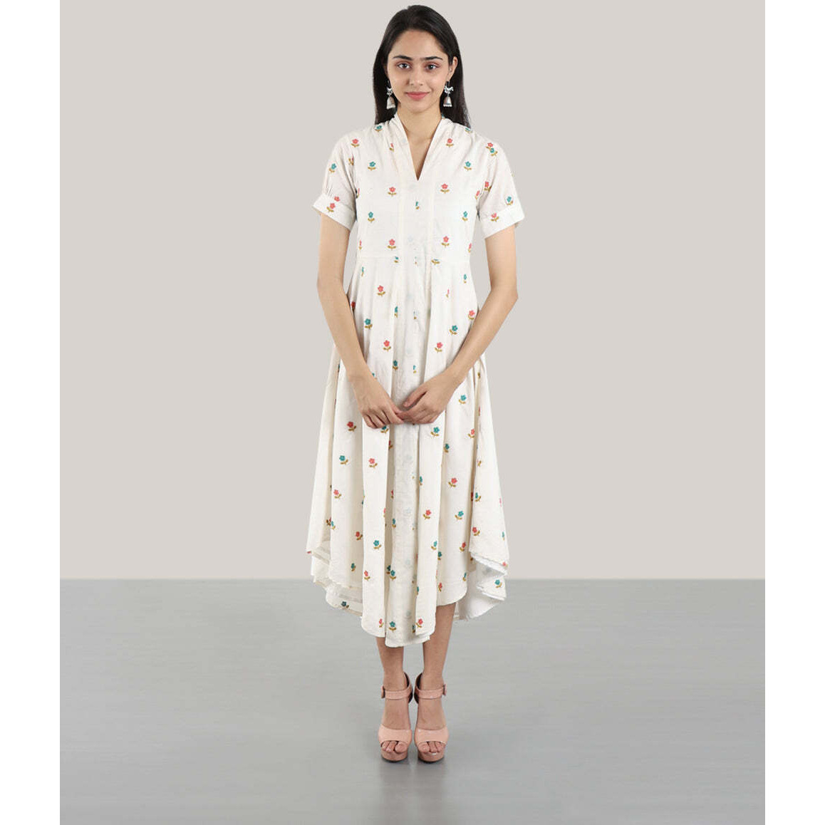 EMBROIDERED MELODY DRESS XS